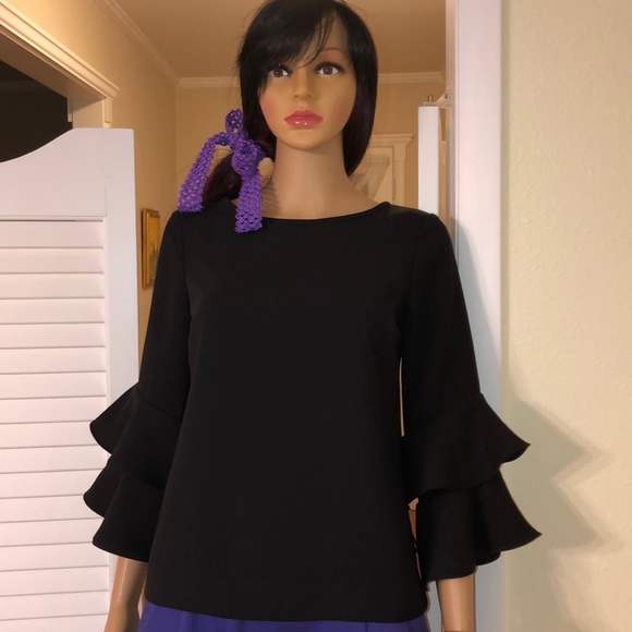 J. Crew Tops - J CREWS, Black TOP.